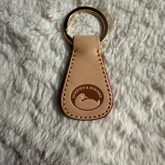 Dooney & Bourke Accessories - NWOT Dooney & Bourke Tan Leather Key Fob